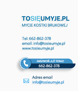 TOSIĘUMYJE.PL - kontakt telefoniczny, mycie kostki brukowej Żabno